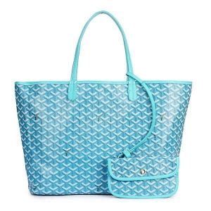 goyard bag light blue|second hand blue goyard bag.